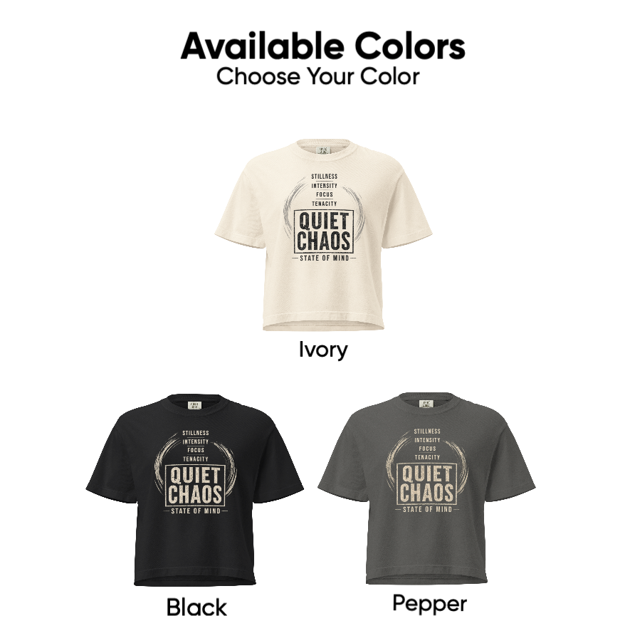 Quiet Chaos | Women’s Heavyweight Boxy Tee