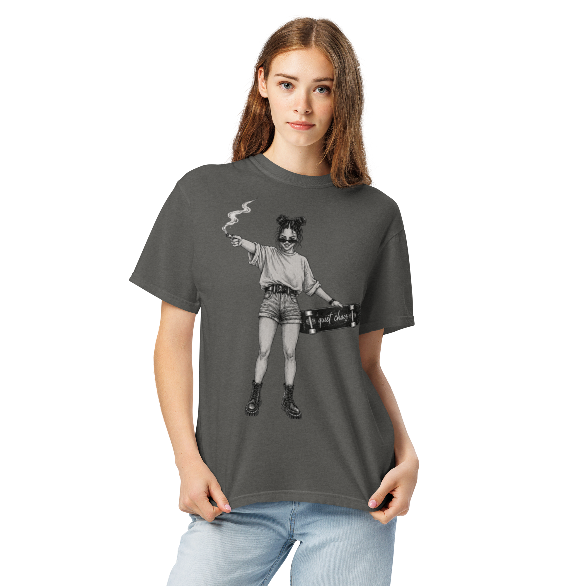 Quiet Chaos - Untamed Soul | Unisex Garment-Dyed Heavyweight T-Shirt