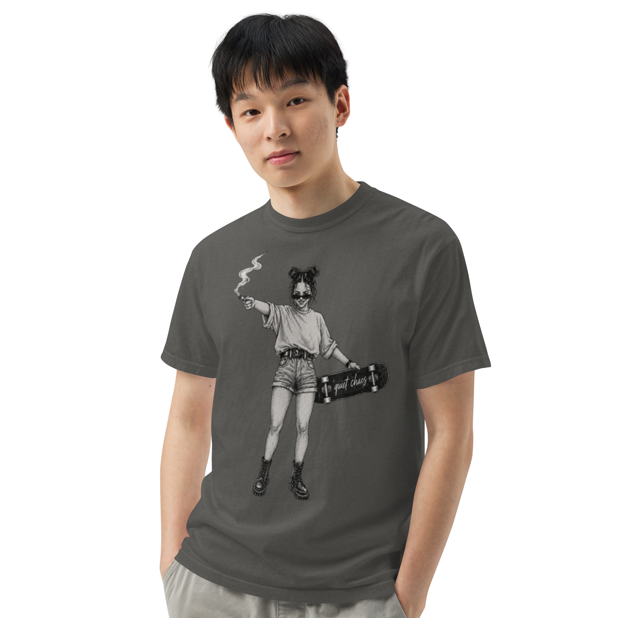 Quiet Chaos - Untamed Soul | Unisex Garment-Dyed Heavyweight T-Shirt