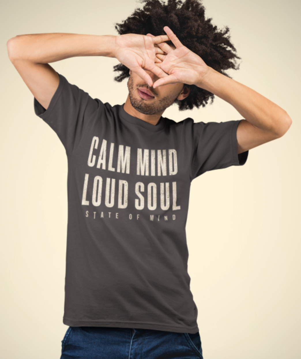 Calm Mind Loud Soul | Unisex Garment-Dyed Heavyweight T-Shirt