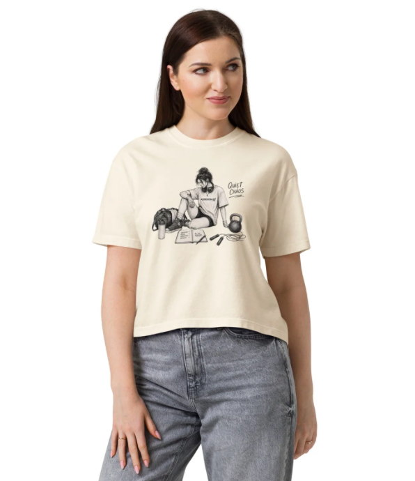 Quiet Chaos - Inner Strength | Women’s Heavyweight Boxy Tee