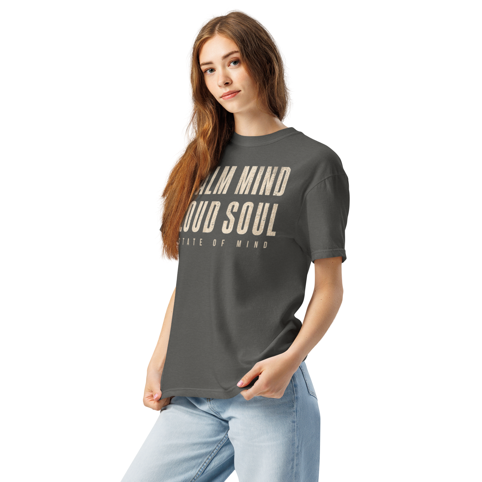 Calm Mind Loud Soul | Unisex Garment-Dyed Heavyweight T-Shirt
