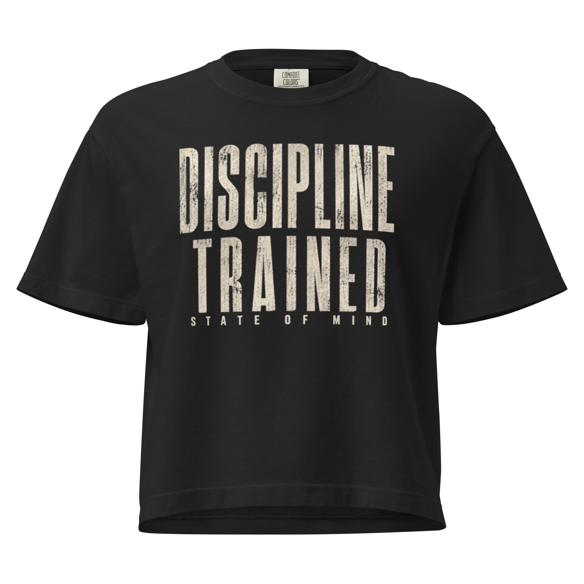 Discipline Trained | Women’s Heavyweight Boxy Tee